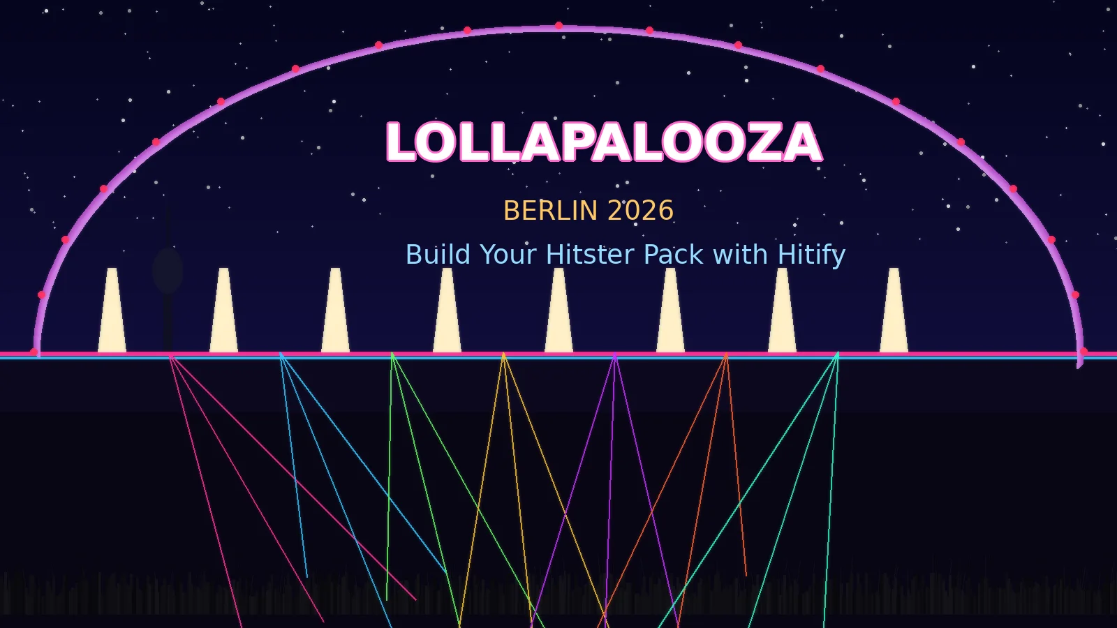 Maak je eigen Lollapalooza Berlin 2026 Hitster-pack met Hitify