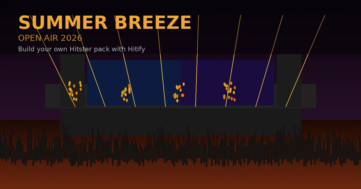 Maak je eigen Summer Breeze Open Air 2026 Hitster-pack met Hitify